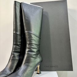 BRAND NEW, NEVER WORN: Tony Bianco Knee High Boots, Black Venice, Fantasy Heel