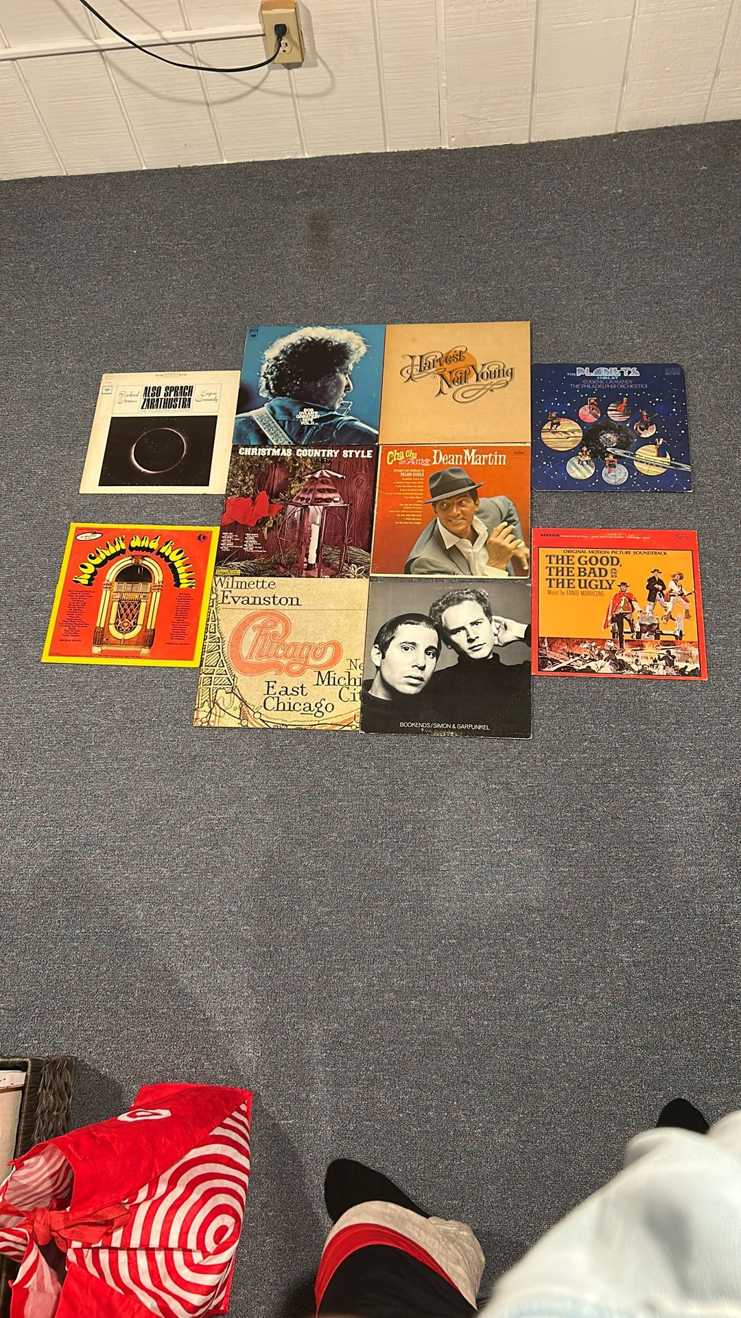 Vintage Vinyl Records (10) - Bob Dylan Chicago Dean Martin Etc