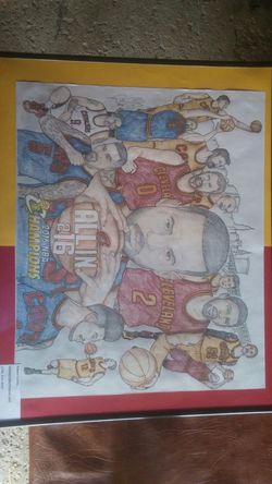 Cavs championship authentic artwork