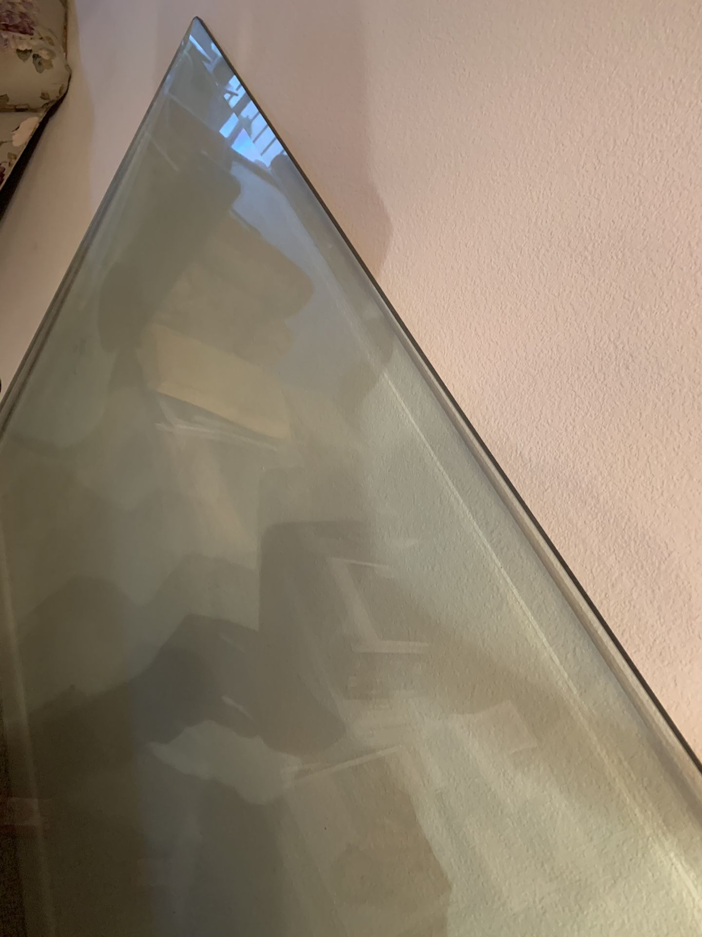 FREE!!!!      Beveled glass Table Top