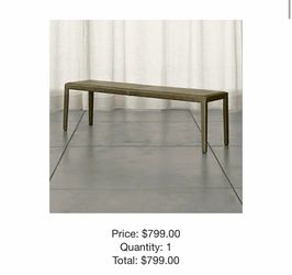 Green Dining Bench