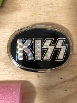 Original Vintage 1977 Kiss Belt Buckle