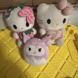 Hello Kitty Plush Set