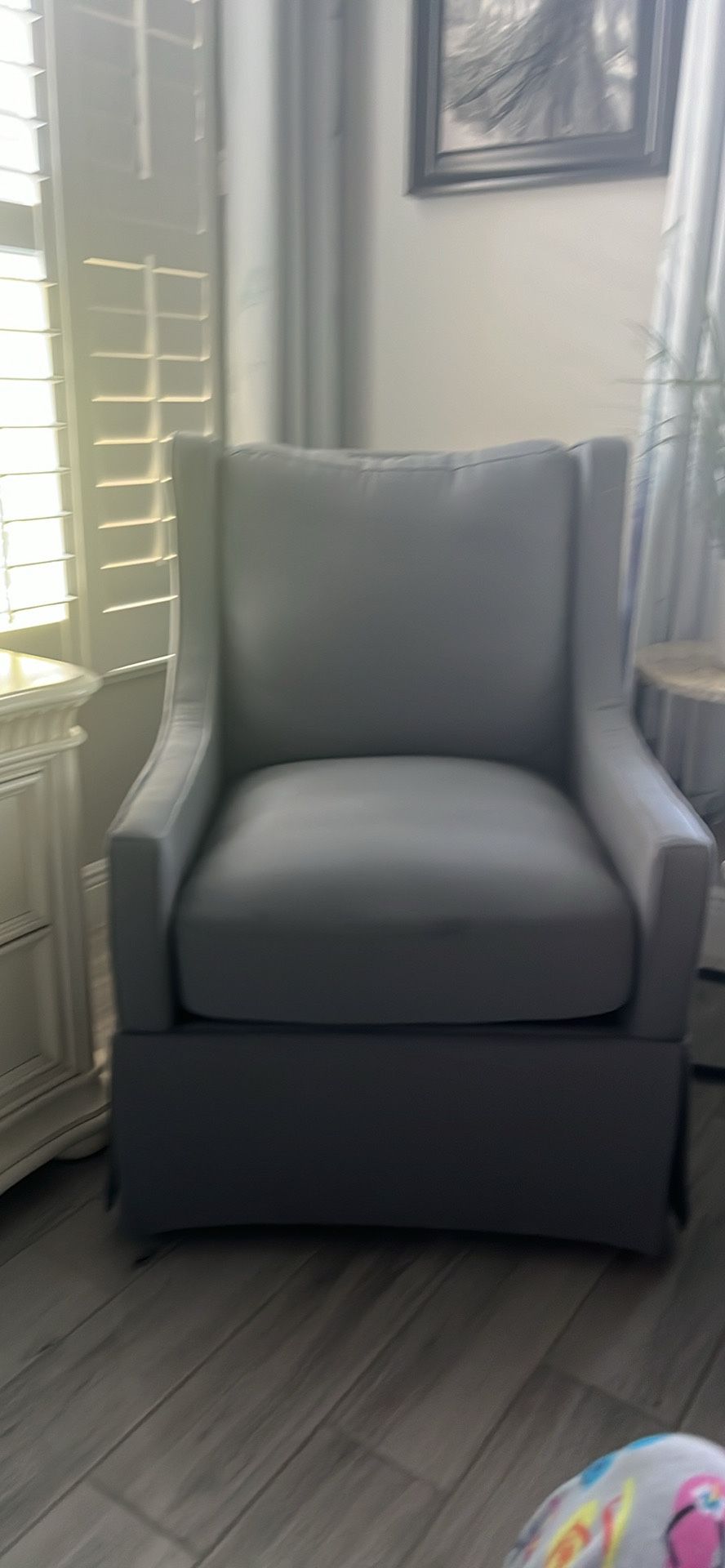 Grey Swivel Chair 