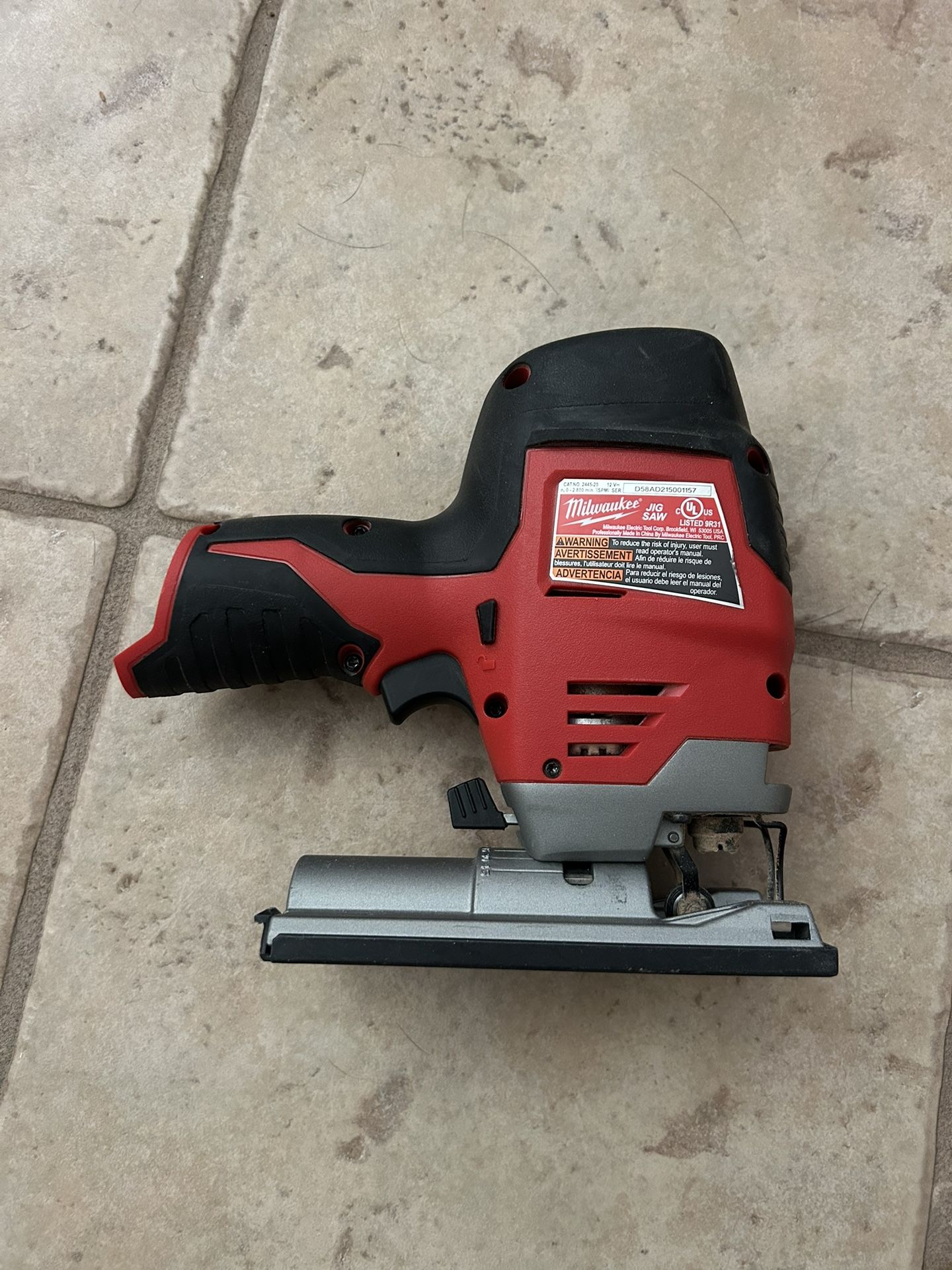 Milwaukee M12 Jigsaw 12V Tool Only
