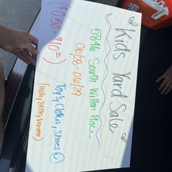 KIDS YARD SALE 