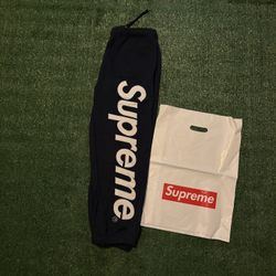 Supreme Navy Blue Sweatpants Size Small