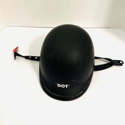 DOT Black Motorcycle Chopper Helmet Men’s Medium