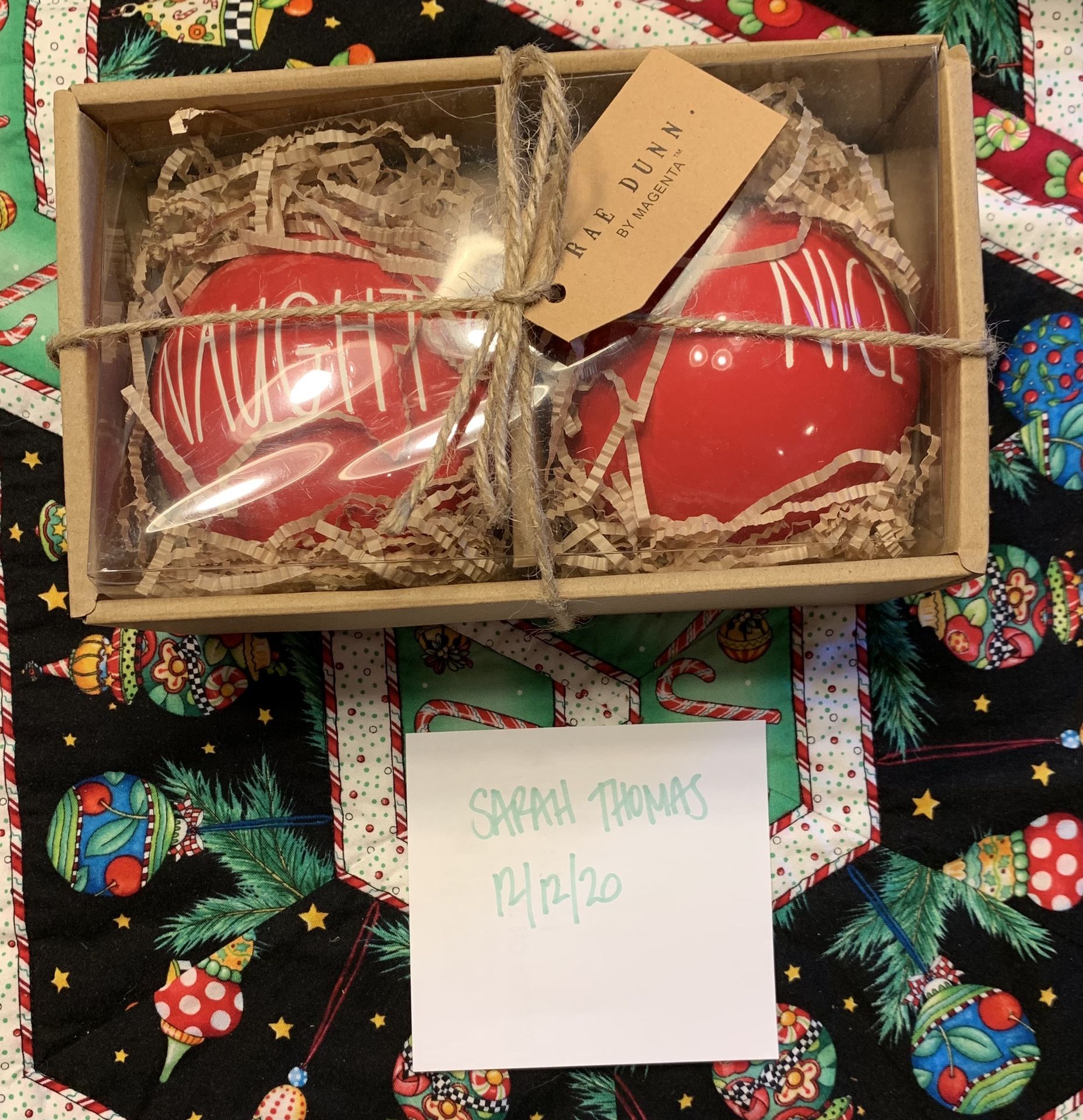 NEW - Rae Dunn - Ornaments