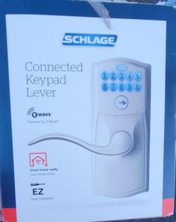 connected keypad lever schlage