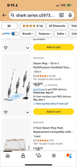 Great moving deal like new Shark 🦈10&1 steam mop