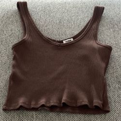 Cotton-On Brown Size Medium Tank Top