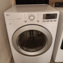 White LG Dryer 