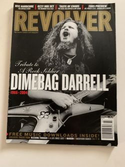 Revolver Magazine March 2005 Tribute Dimebag Darrell of PANTERA POSTER!! RIP