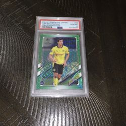 2020 Topps Chrome Jude Bellingham Green Refractor /99 Rookie Card RC 68 PSA 10