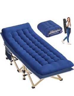 Folding Camping Cot with Mattress for Adults,28" Wide,600LBS 600LBS max load folding camping cot with comfy mattress&carry bag. Portable for home,offi