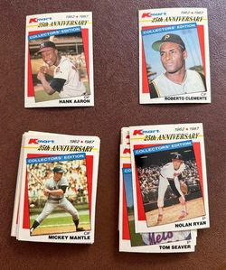 1987 Topps Kmart Stars of the Decades 25th Anniversary baseball card Set MICKEY MANTLE
