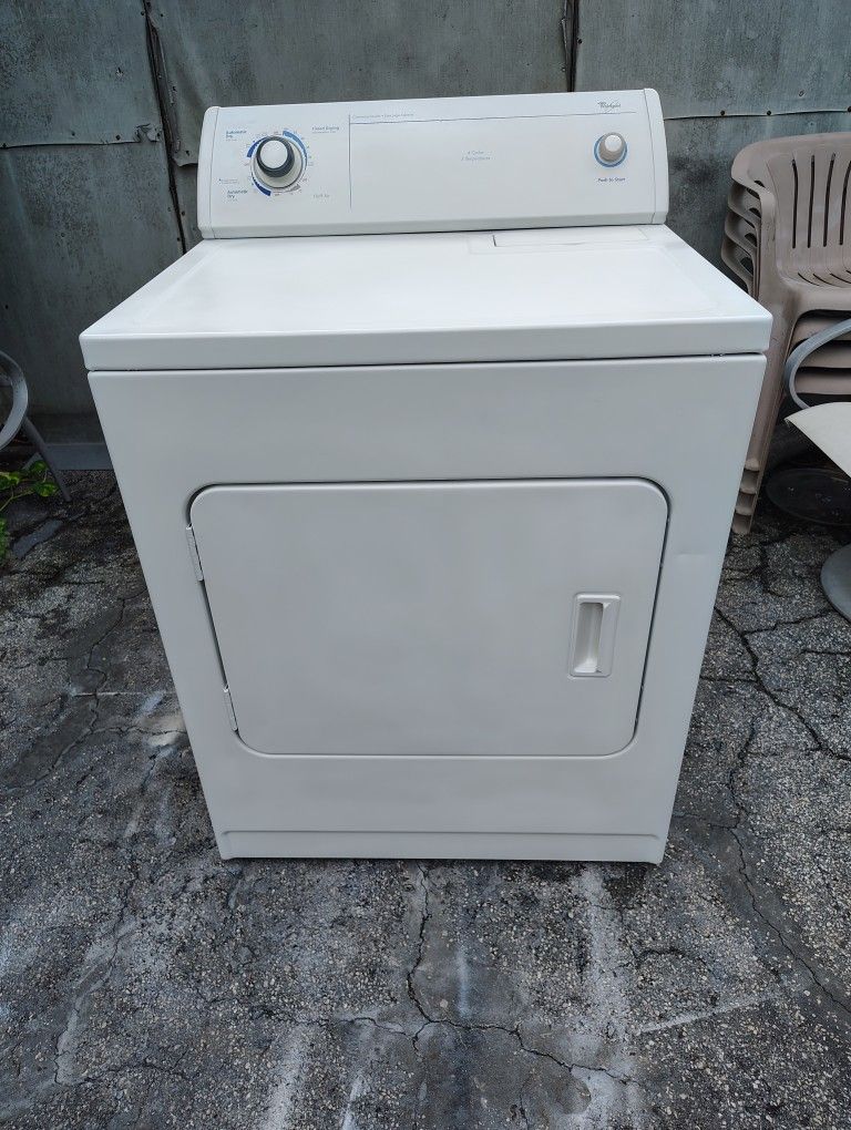  Dryer Machine Whirlpool 4 cycles 3 Temperature  W 29"  D 25" 1/8