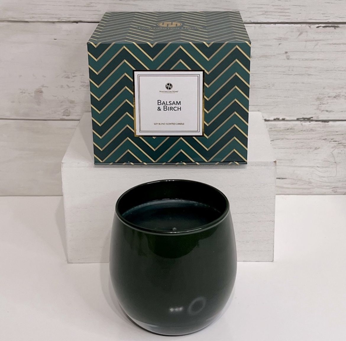 NIB Huntington Home Balsam & Birch Scented Holiday Candle
