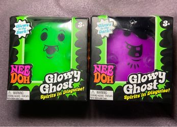 Nee Doh Glowy Ghost Stress Balls – Set of 2