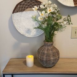 Brand New Set Of 2 Pottery Barn Faux Flower Bundle