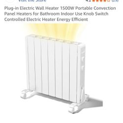 1500W Electric Panel Wall Heater, Plug-in Smart Convection Space Heaters
