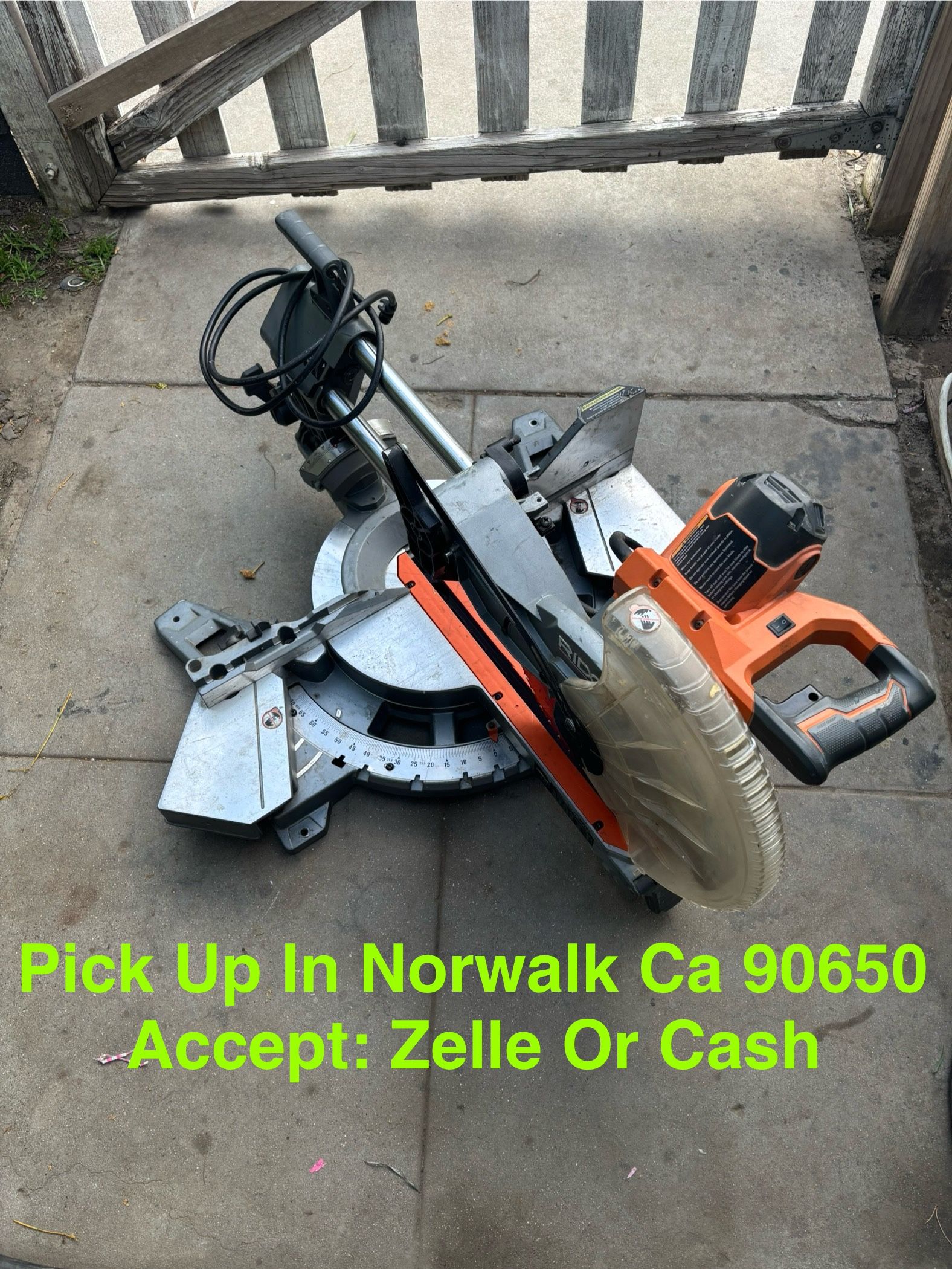 Ridgid Sliding Miter Saw