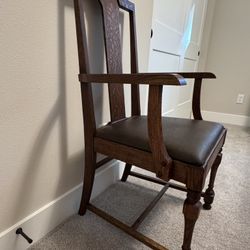 Antique Solid Oak Chair