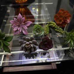 Lot Of 40 Faux Succulent Plants Variety 