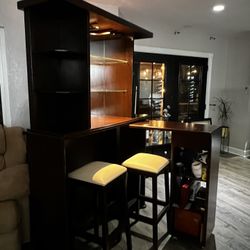 Home Bar plus bar stools