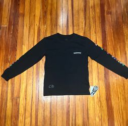 Chrome hearts pink crosses long sleeve shirt