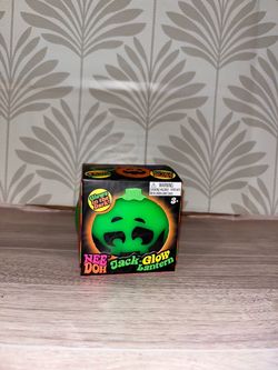 NeeDoh Jack Glow Lantern Halloween Squishy – Green