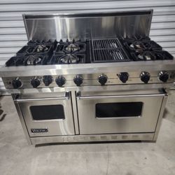 Viking 48” Stainless Steel Gas Range Stove 