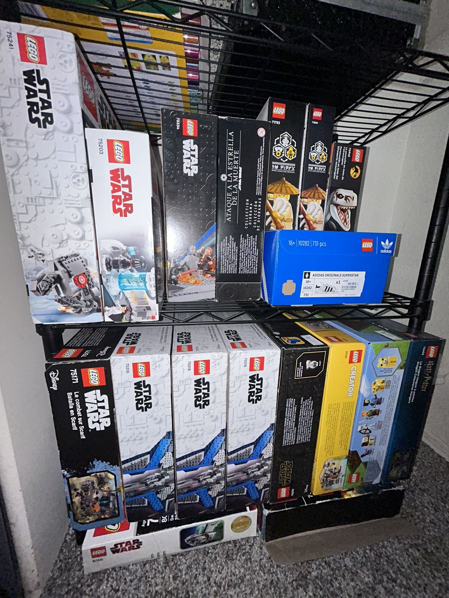 Sealed Lego Sets Star Wars Ninjago Minecraft Jurassic Park Creator Harry Litter
