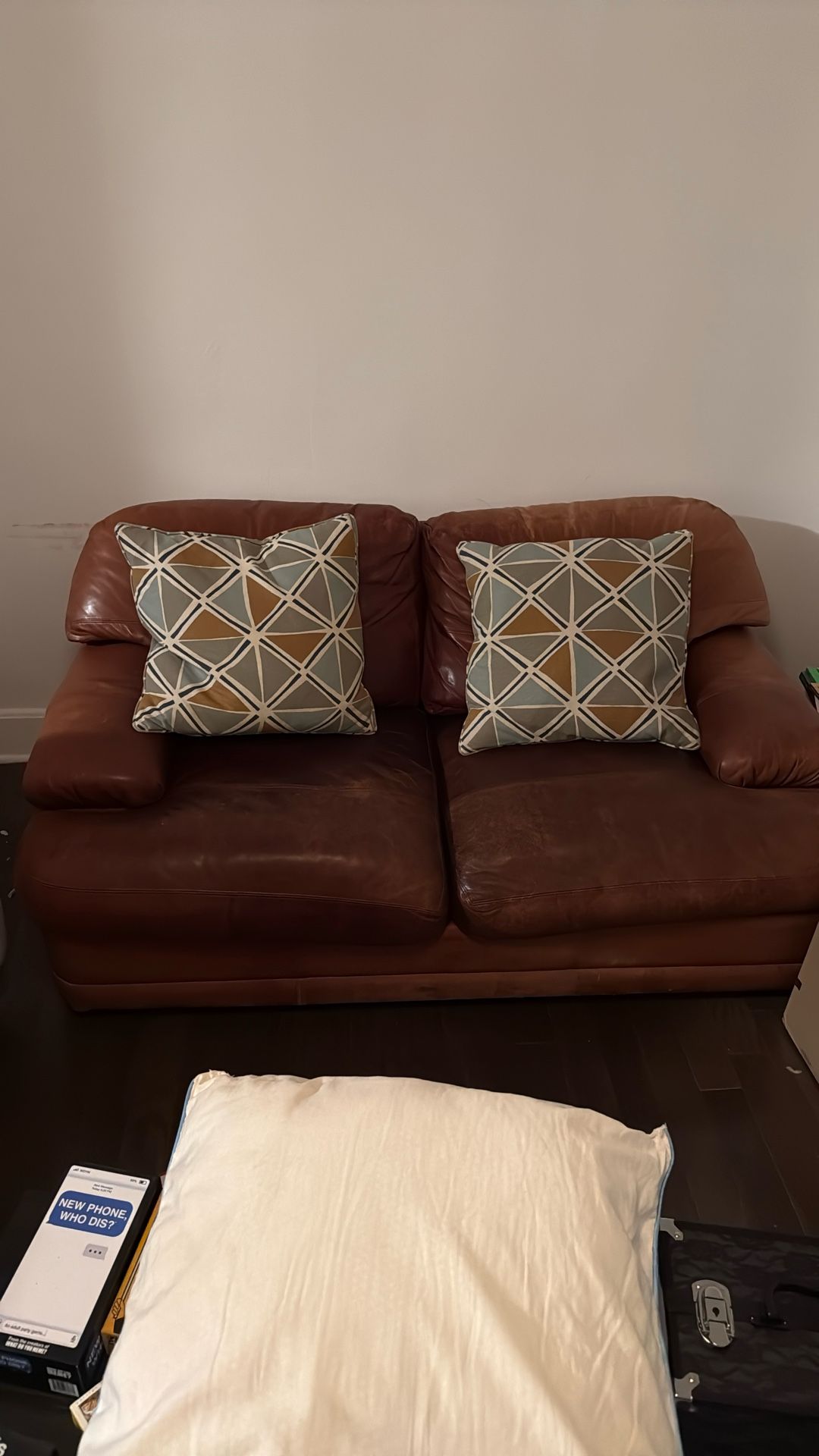 Brown Leather Couch