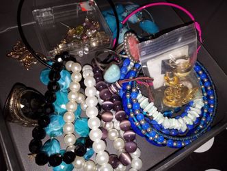 Costume Jewelry. Real Stones Too. Rose Quartz Necklaces, Bracelets, Earrings. **New**