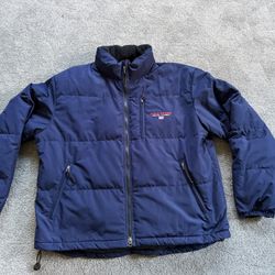 Polo Sport Ralph Lauren Men's Vintage 90s Down Puffer Navy Blue Jacket Size XL