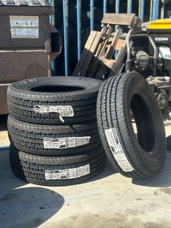 Lt245/70/17 Firestone ht #4 new tires installation and balance 50,000 miles warranty