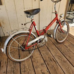 Rare Vintage German Folding Bike Bicycle 