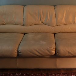 Leather Couch (price negotiable)