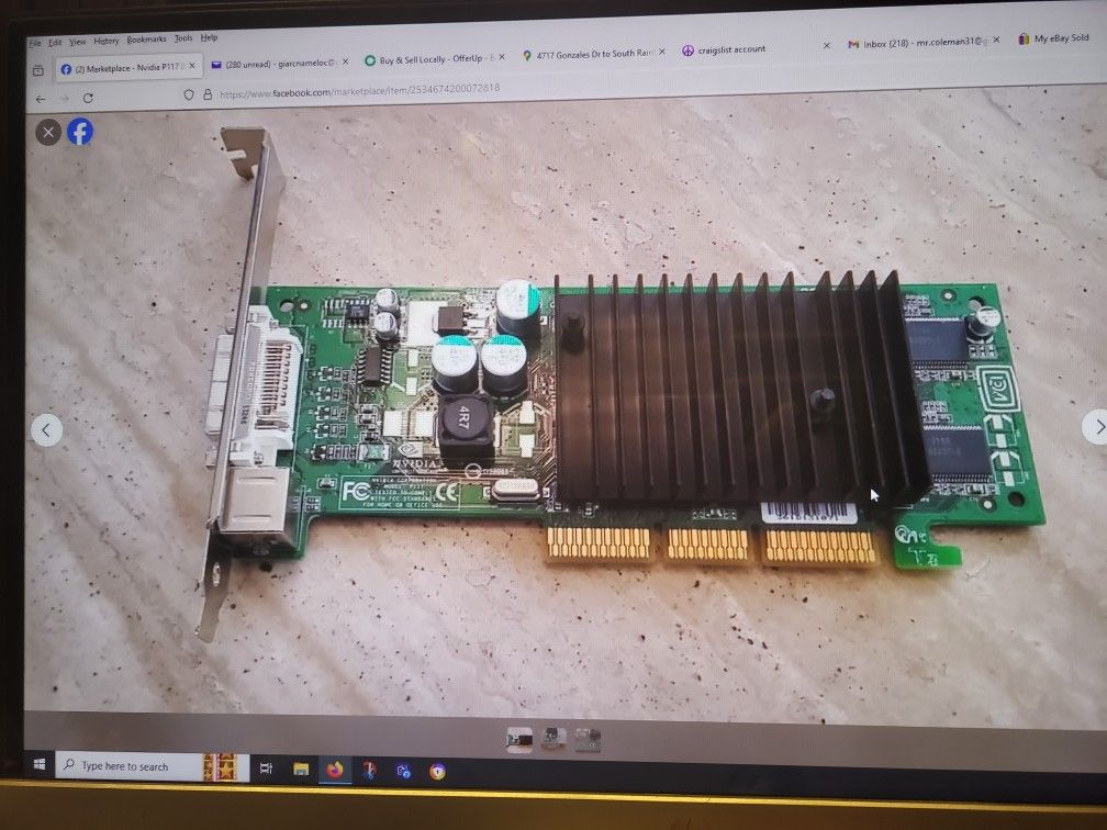 Nvidia P117 8902 Ver 110 64 Meg 8x AGP