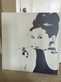 Audrey Hepburn canvas