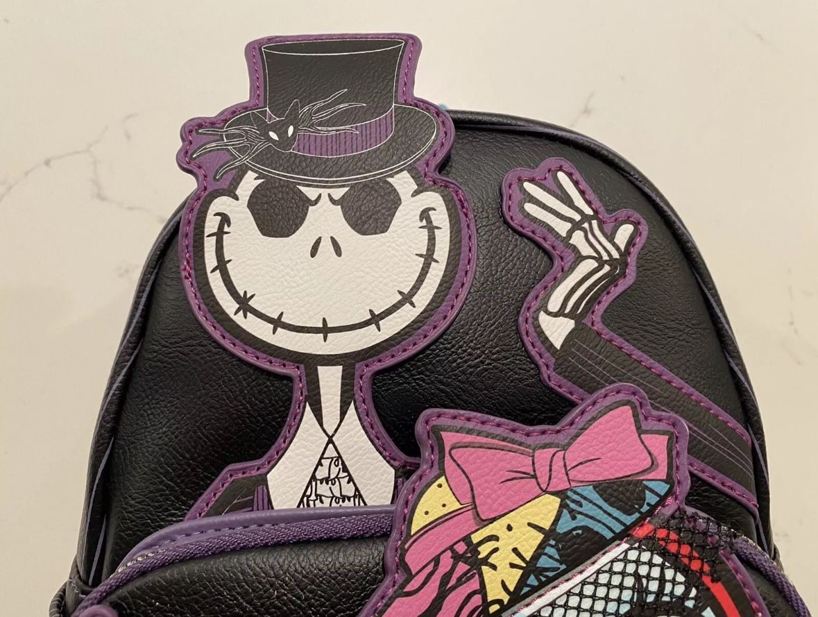 Loungefly Nightmare Before Christmas Dapper Jack & Sally  display picture 1