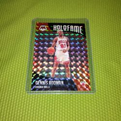 Dennis Rodman Holofame Basketball Card 2020 Panini Mosaic #8 - Perfect Condition 