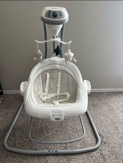 Graco DuetConnect LX Infant Baby Swing and Bouncer, Perfect for Newborns to Toddlers, Redmond