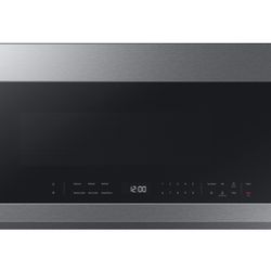 Samsung 2.1 cu. ft. Fingerprint Resistant Stainless Steel Over-the-Range Microwave with Wi-Fi $190