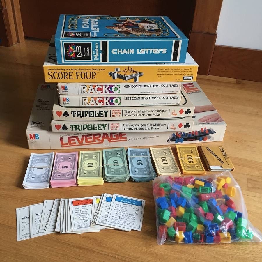 Large Lot of Vintage Board Games