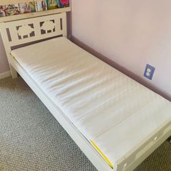 IKEA Kritter Bed Frame With Slatted Bed Base, White 