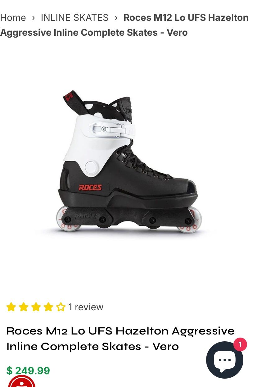 Roces M12 Lo UFS Hazelton Aggressive blades