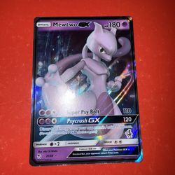  MEWTWO GX Holo  - 31/68 Full Art Rare Pokemon 2020 Battle Academy